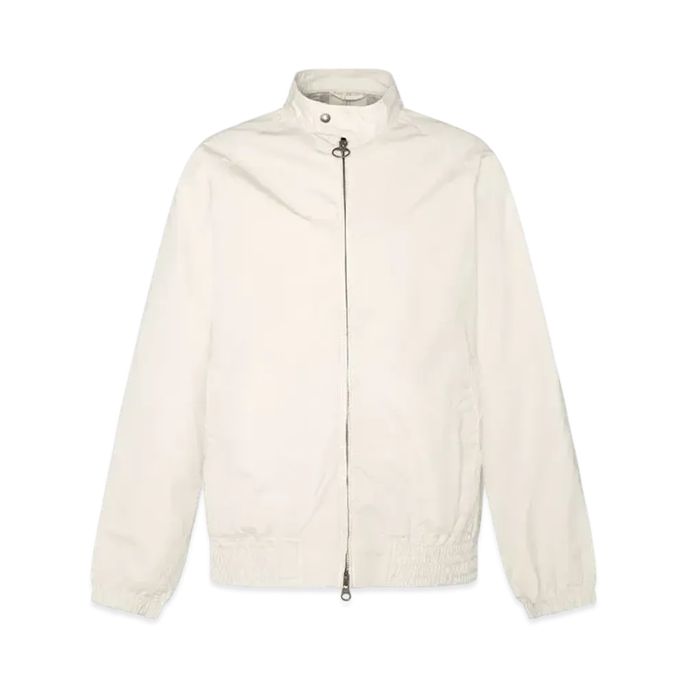 Barbour Garment Dyed Cotton Harrington Jacket "Ivory"