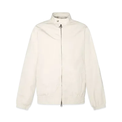Barbour Garment Dyed Cotton Harrington Jacket "Ivory"