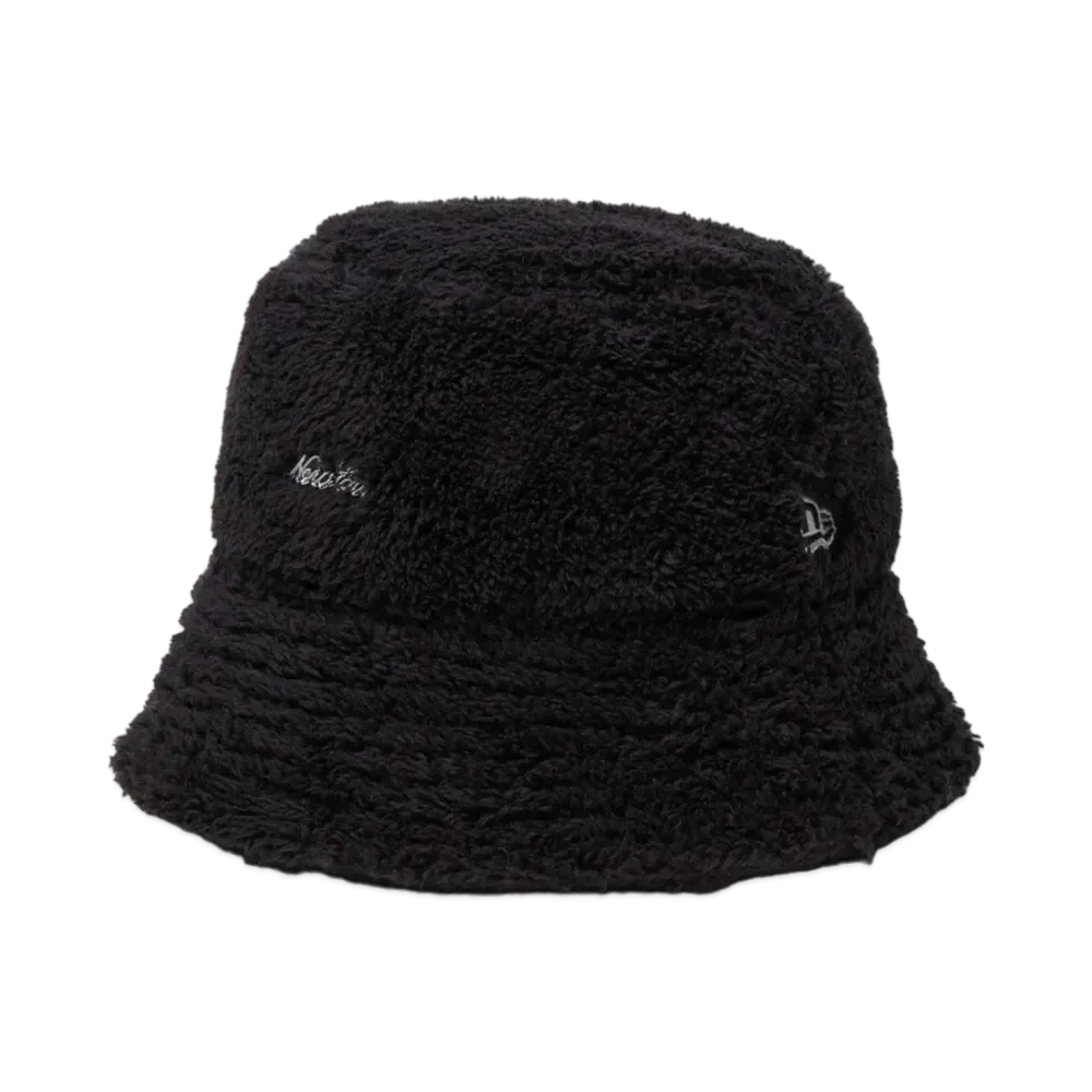 NEW ERA Bucket 01 Sailor Brim Mink Fleece Metal Logo "Black"
