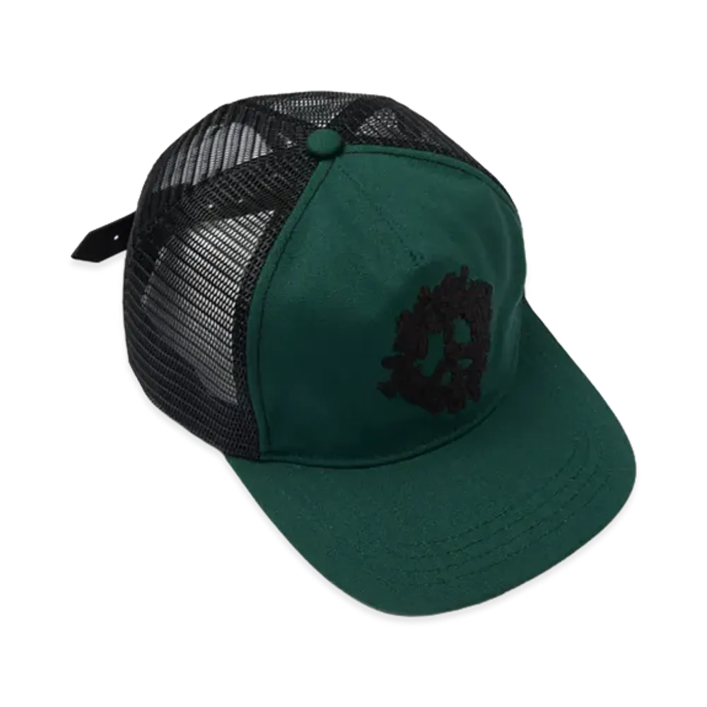 DENIM TEARS Peace Wreath Trucker Hat "Green"