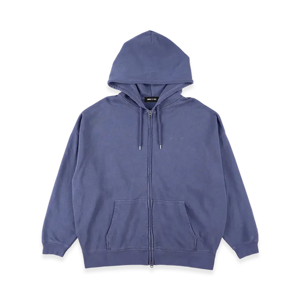 WIND AND SEA Circle Logo Zip Up Sweatshirt "Blue"