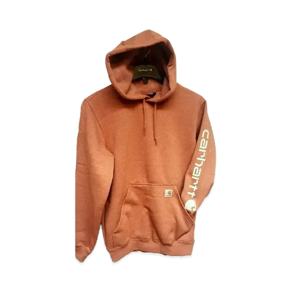 Carhartt Sleeve Logo Sweat Hoodie "Burnt Sienna Heather"