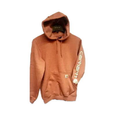 Carhartt Sleeve Logo Sweat Hoodie "Burnt Sienna Heather"