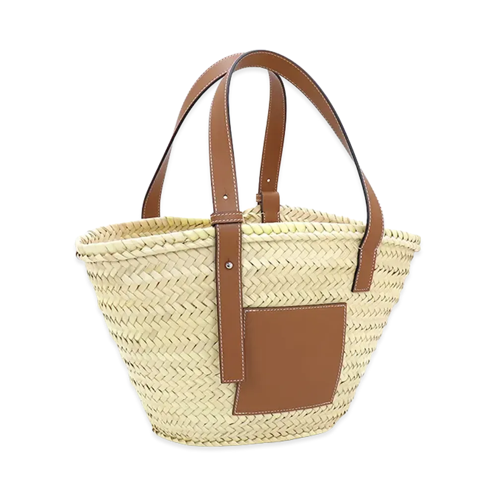 LOEWE Women's Classic Basket Basket Bag Tote Bag "Natural/Tan"