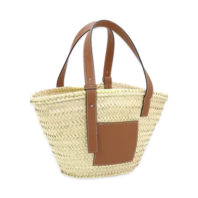 LOEWE Women's Classic Basket Basket Bag Tote Bag "Natural/Tan"