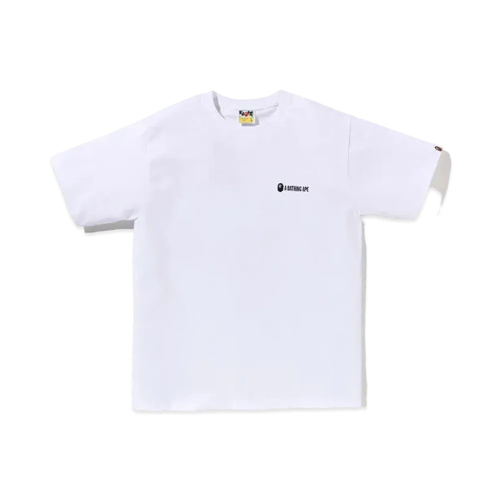 A BATHING APE Small Logo Tee "White"