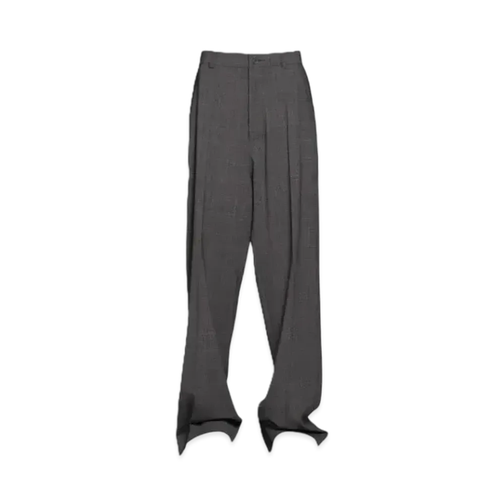 BALENCIAGA Women's Tailored Pants "Grey/Silver"