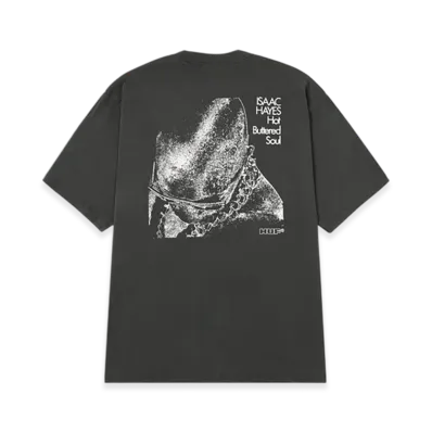 HUF x Isaac Hayes Hot Buttered Heavyweight Tee "Vintage Black"