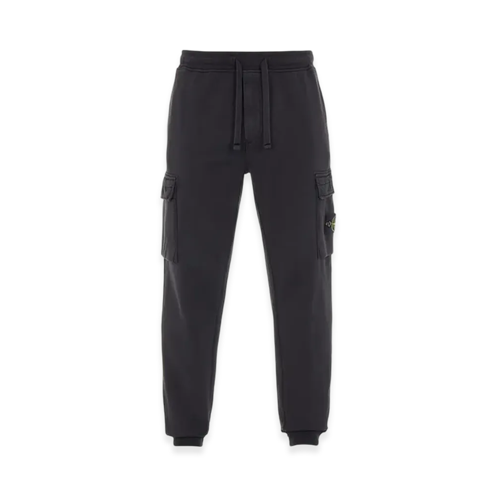 Stone Island 64751 Cotton Fleece Garment Dyed Jogging Pants - 22SS "Black"