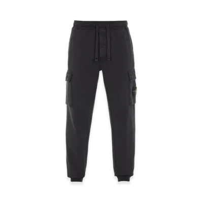 Stone Island 64751 Cotton Fleece Garment Dyed Jogging Pants - 22SS "Black"