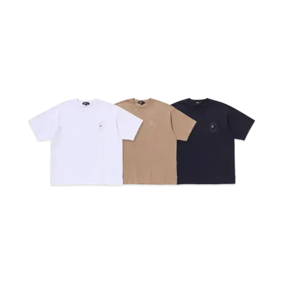 A BATHING APE Mr. BATHING APE 24FW Logo Tee Set "White/Black/Beige"