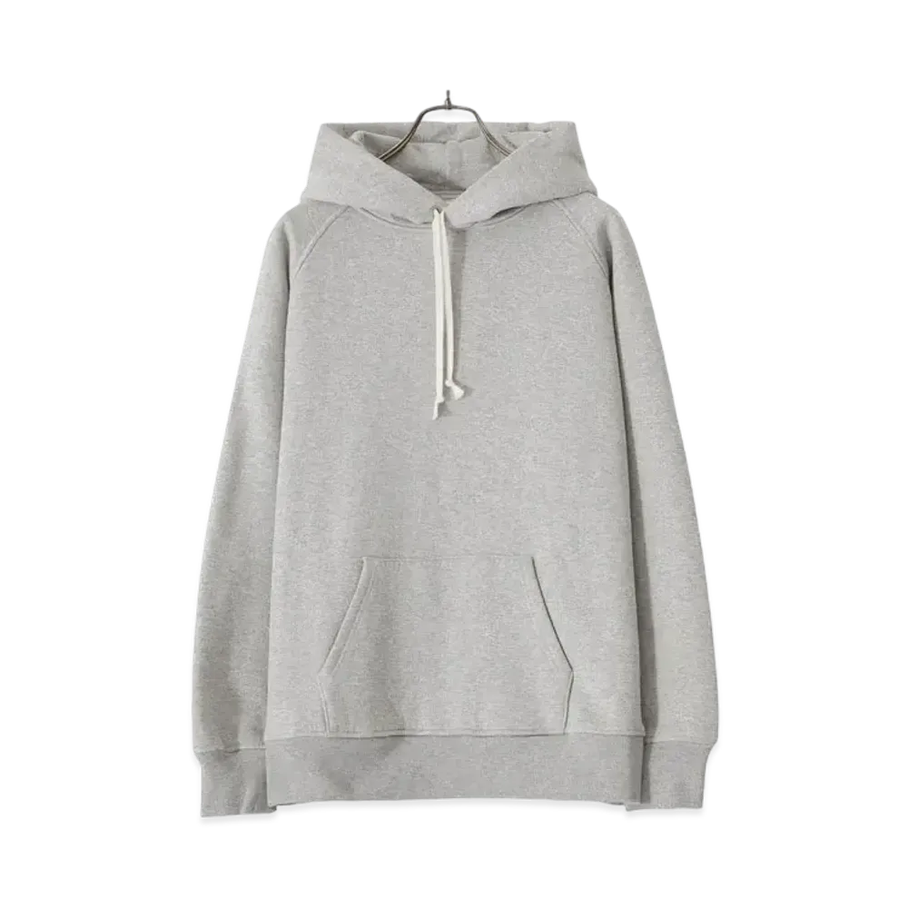 COMOLI Cotton Hanging Fleece Parka "Heather Gray"