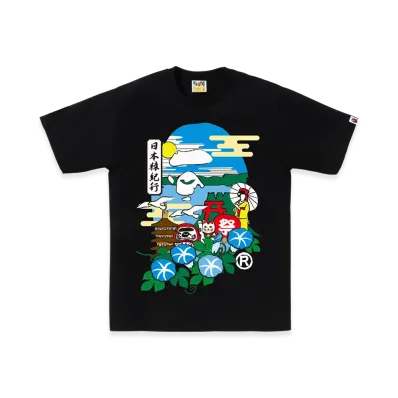 A BATHING APE Japan Culture Ape Head Tee "Black"