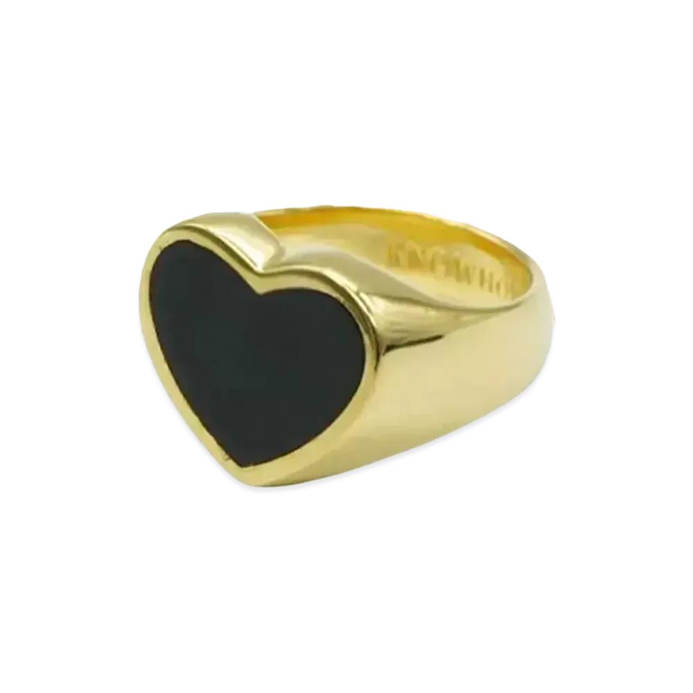 KNOWHOW Heart Ring #5 "18KGP"