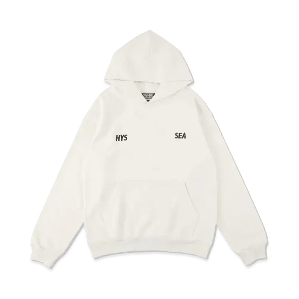 WIND AND SEA x HYSTERIC GLAMOUR Logo Hoodie "White"