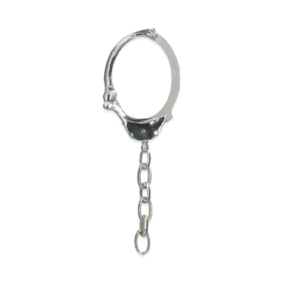 TAKAHIROMIYASHITATheSoloist. bone shaped handcuffs bracelet.-L- "silver"