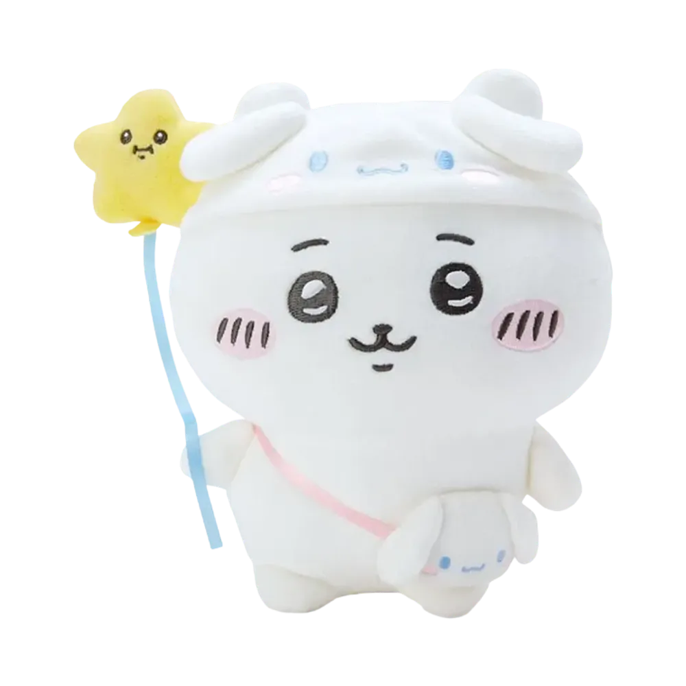 Sanrio -Chiikawa- Chiikawa x Sanrio Characters Plush (Chiikawa x Cinnamoroll)