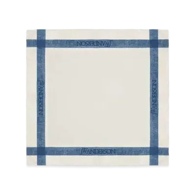 JW ANDERSON Silk Scarf #2 "Off White/Blue"