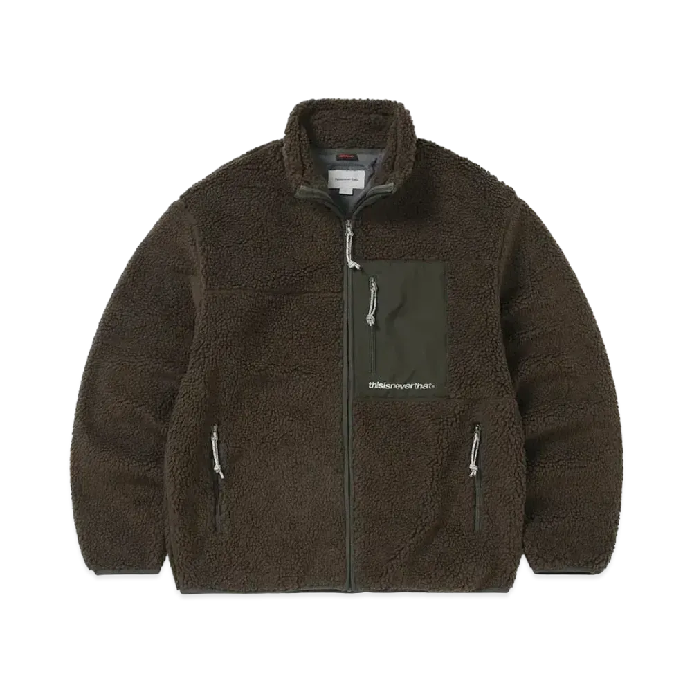 thisisneverthat SP Sherpa Fleece Jacket "Brown"