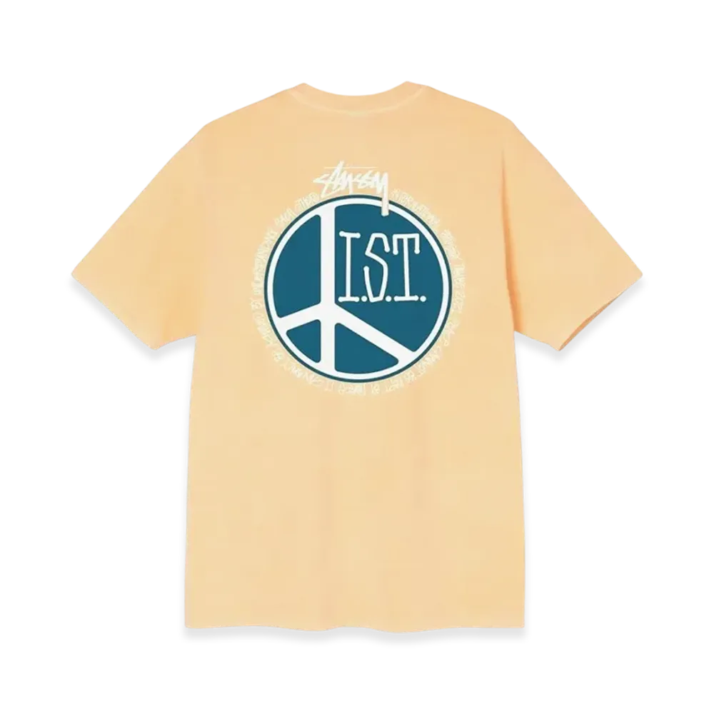 Stussy Peace Dot Pigment Dyed Tee "Peach"