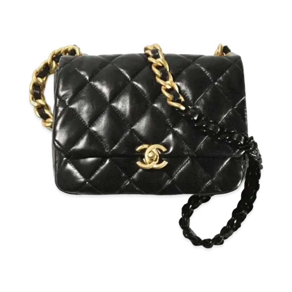 CHANEL Small Flap Bag Lambskin "Black"