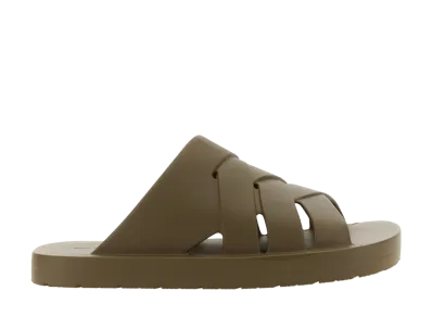 Bottega Veneta Rubber Slide Sandals "Brown"