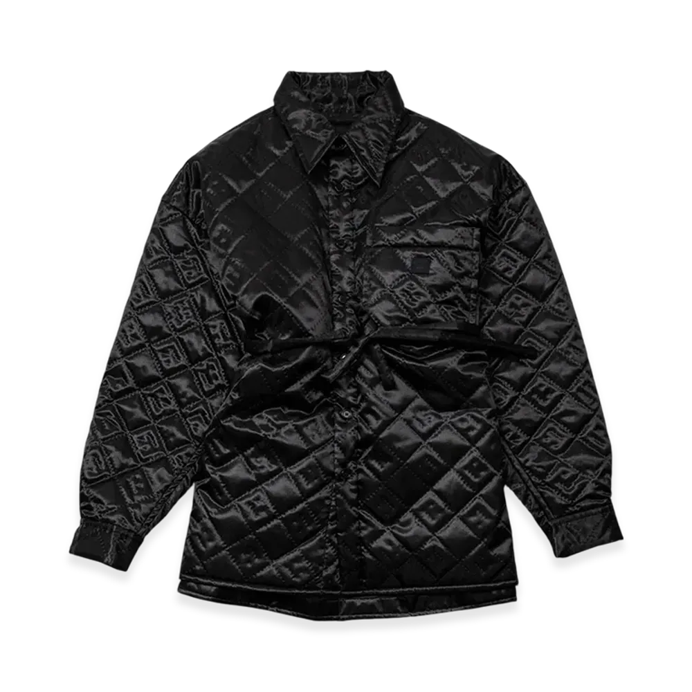 Acne Studios Quilted Satin Jacket "Black"