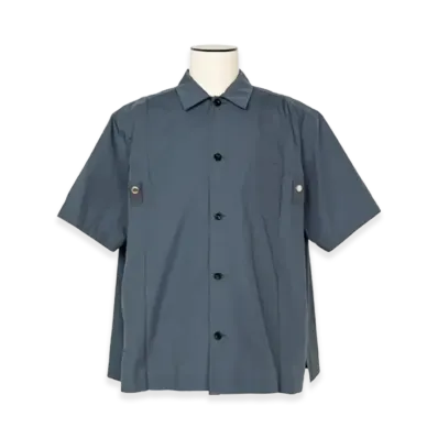 sacai Cotton Poplin Shirt "Blue Gray"