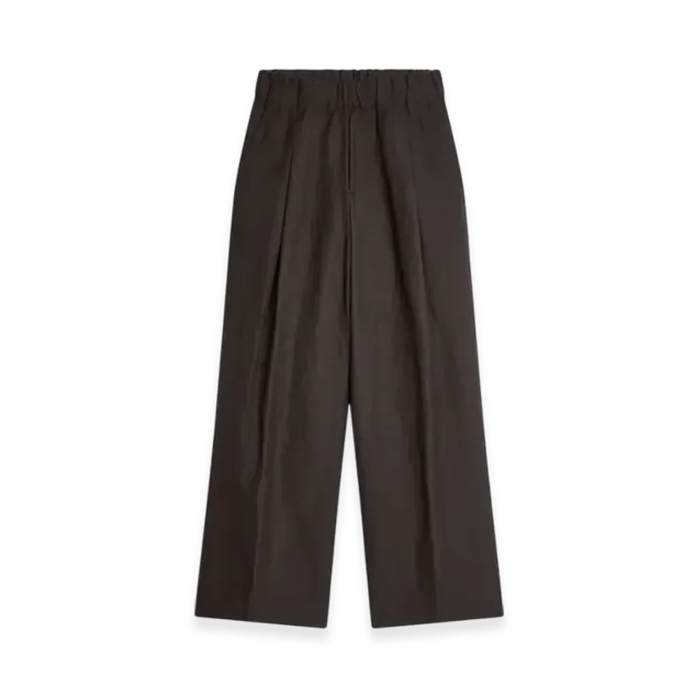 DRIES VAN NOTEN Pleated Pants "Dark Brown"