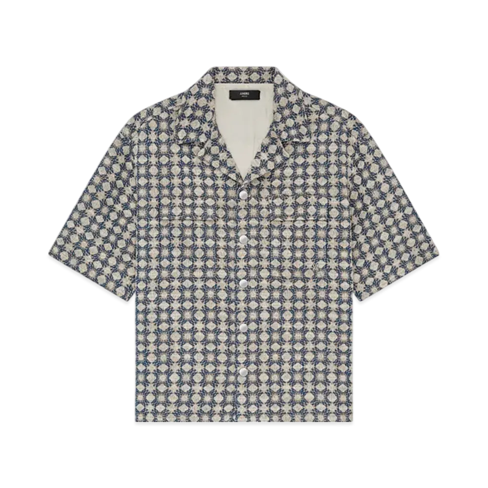 AMIRI MA Quad Boucle Camp Shirt "Midnight Blue"
