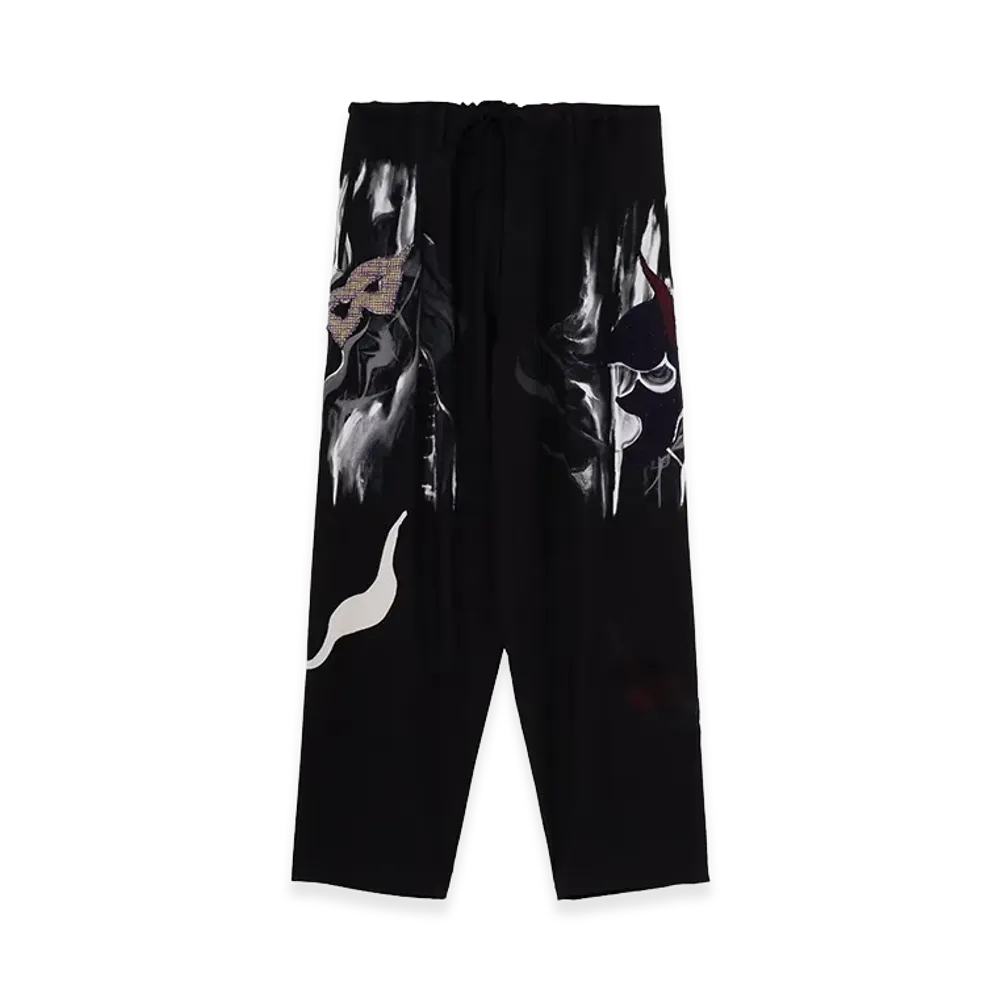 Ground Y x Taro Okamoto Mixed-Media Composition Pants”Black Face” "Black"