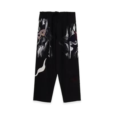 Ground Y x Taro Okamoto Mixed-Media Composition Pants”Black Face” "Black"