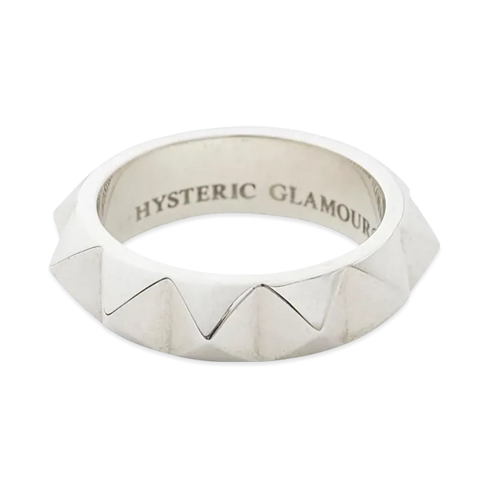 HYSTERIC GLAMOUR Studded Ring Sizes 9-13 "Silver"