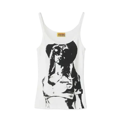 HYSTERIC GLAMOUR Smoke On The Water Camisole "White"