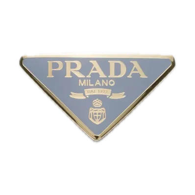 PRADA Metal Hair Clip "Pearl Gray"