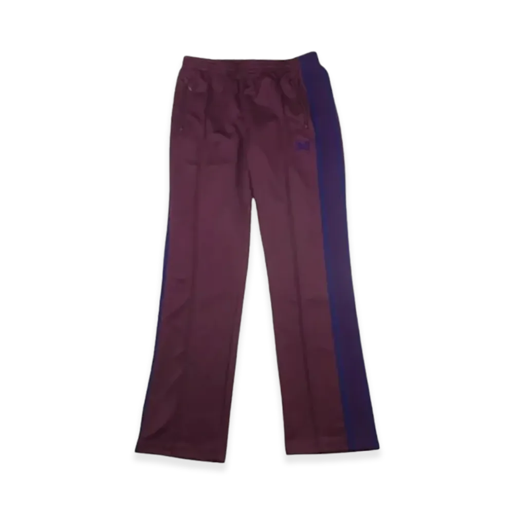 NEEDLES Narrow Track Pant - Poly Smooth "Bordeaux"