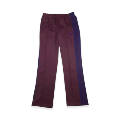 NEEDLES Narrow Track Pant - Poly Smooth "Bordeaux"