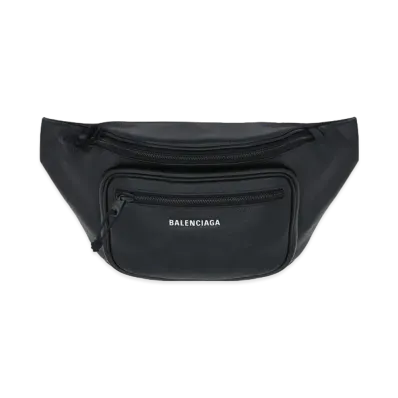 BALENCIAGA Calfskin Belt Bag "Black"