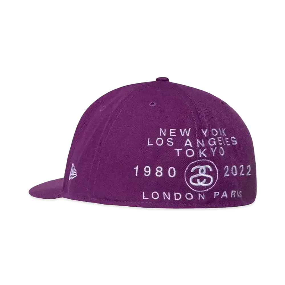 Stussy World Tour New Era Cap "Grape"