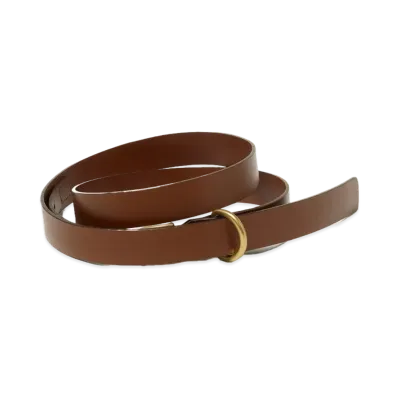 AURALEE Leather Belt "Brown"