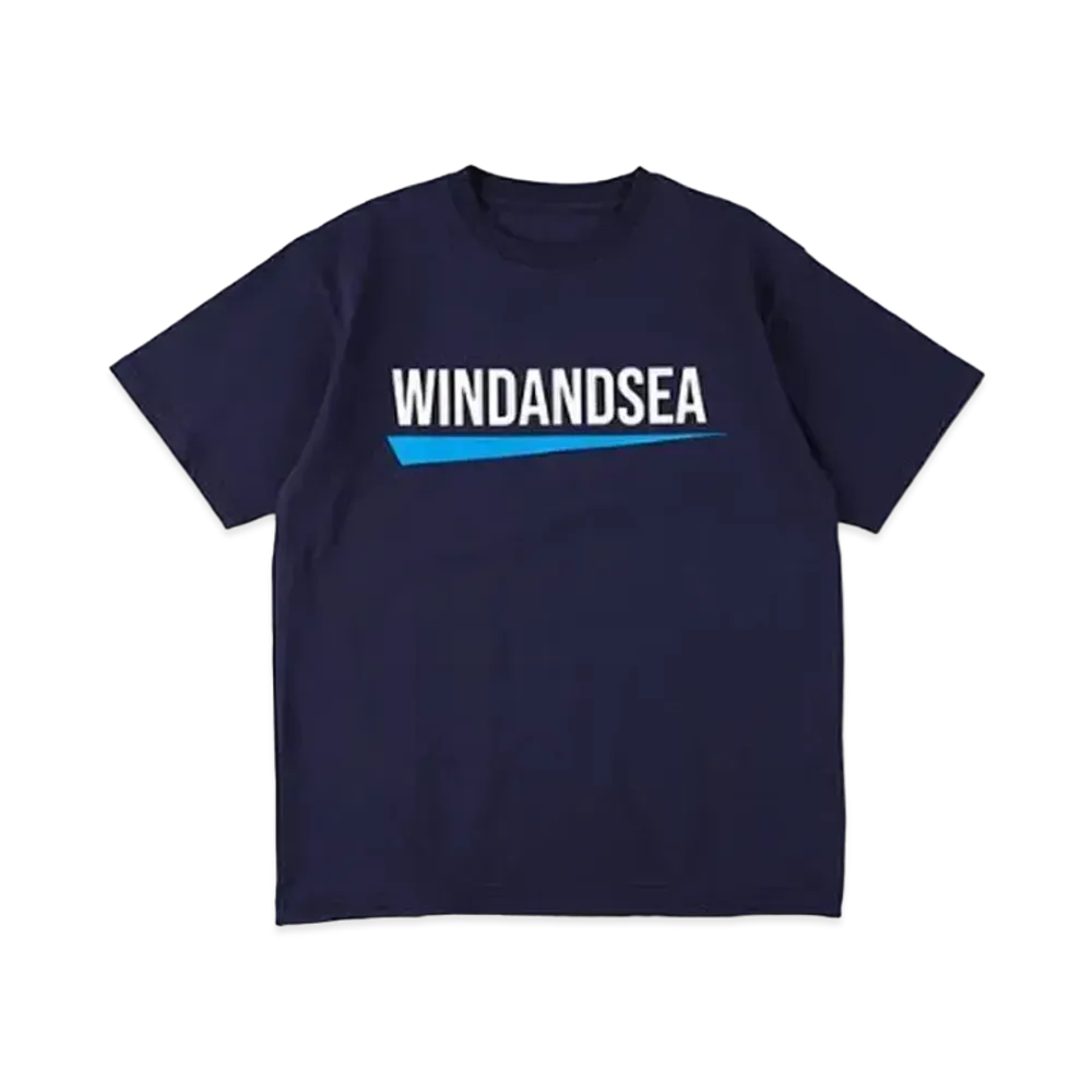 WIND AND SEA Fishnet Recycle Nylon Tee "Navy"