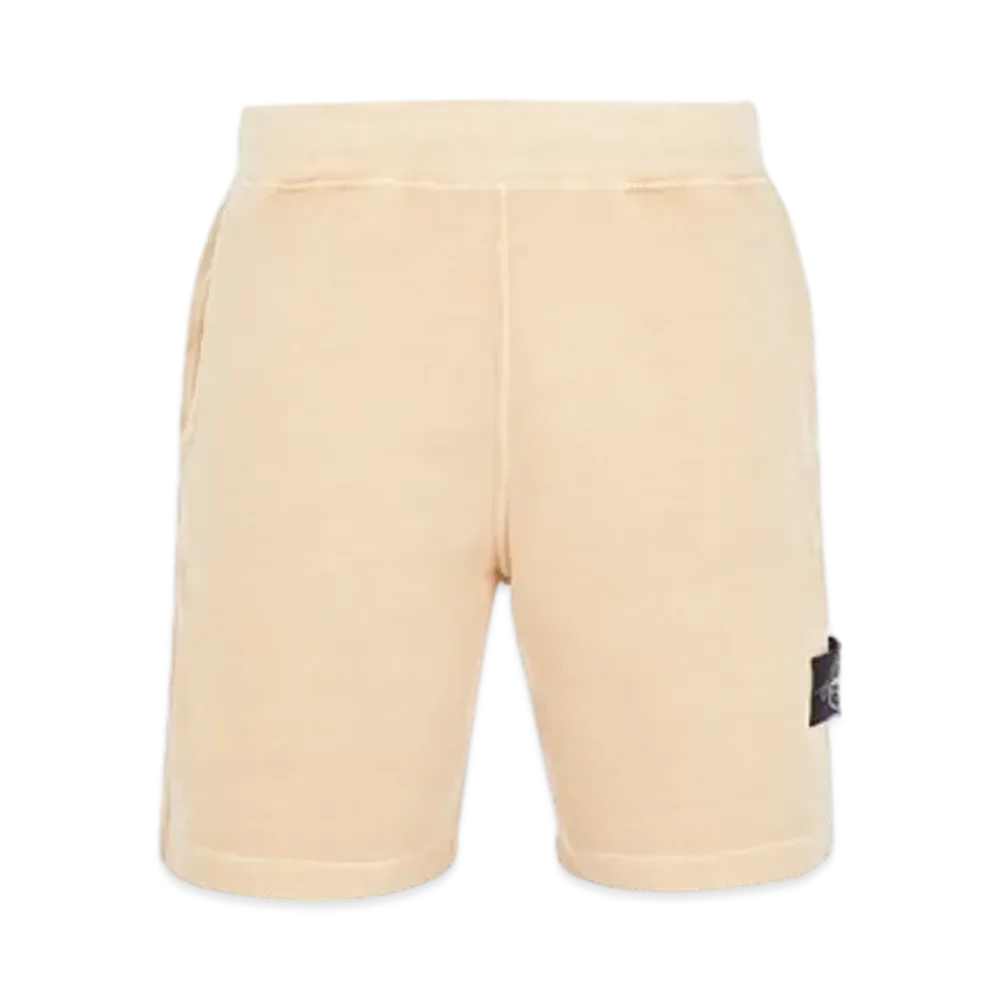 Stone Island 618T3 70% Recycled Cotton Fleece Tinto Terra Bermuda Shorts - 24SS "Ecru"