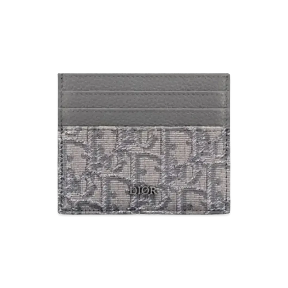 Dior Card Holder "Dark Gray"