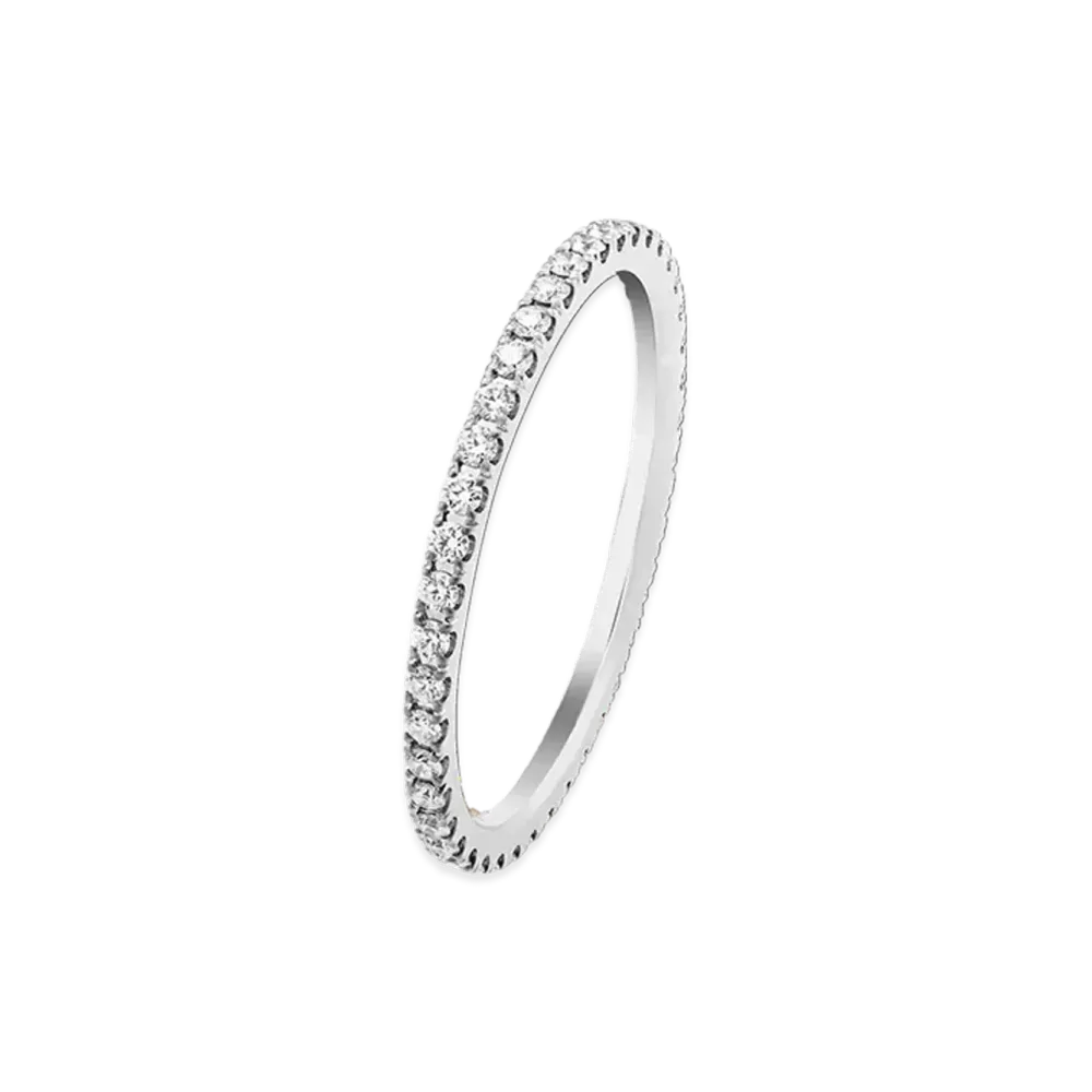 Van Cleef & Arpels Felicite wedding band 1.25mm "18K White gold/Diamond"