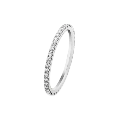 Van Cleef & Arpels Felicite wedding band 1.25mm "18K White gold/Diamond"