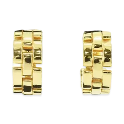 Cartier Maillon Panthere Earrings "Yellow Gold"