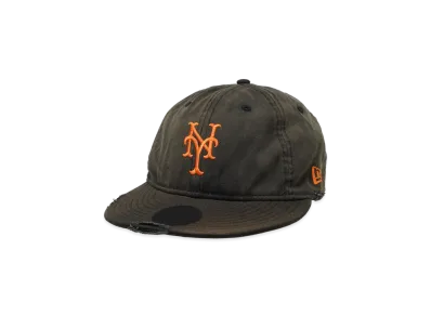 NEW ERA Powered by GORO NAKATSUGAWA (MIN-NANO) 9Thirty New York Mets Damage / Packable Visor / Monterey Wash "Black"