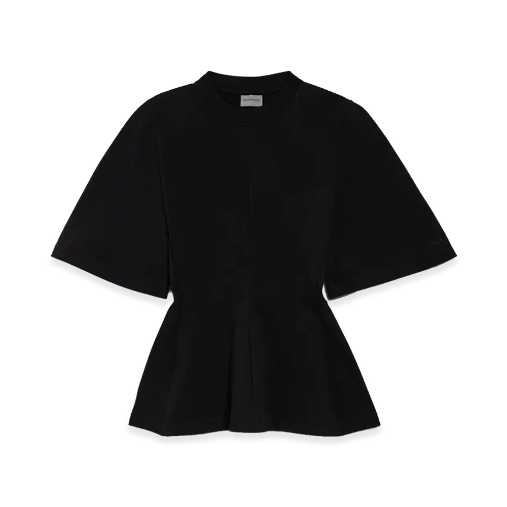 BALENCIAGA Women's Shaped T-Shirt "Black"