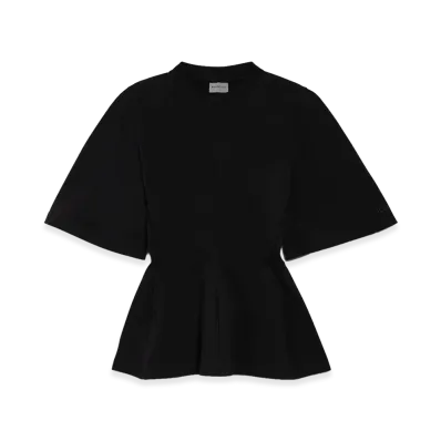 BALENCIAGA Women's Shaped T-Shirt "Black"