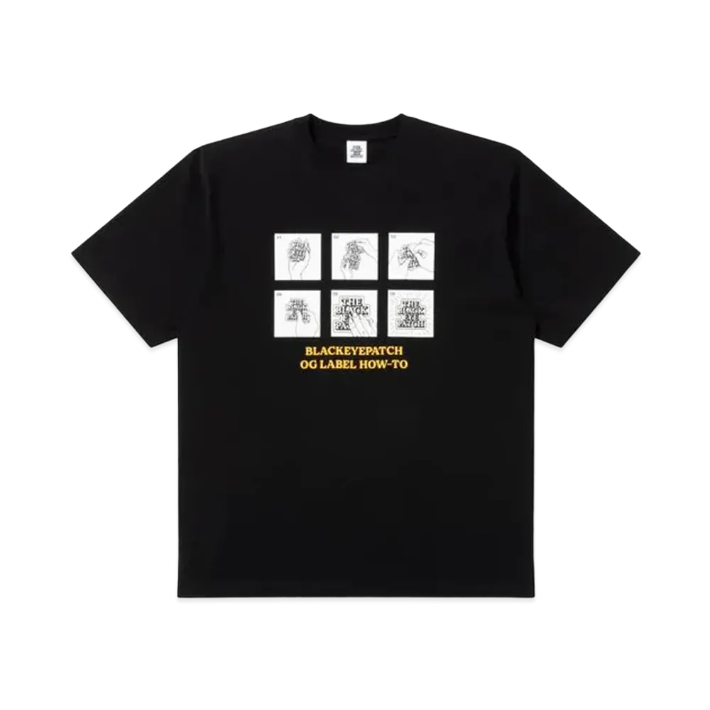 BlackEyePatch OG Label How-To Tee "Black"